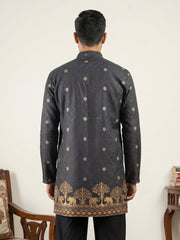 Premium Printed & Thread Work Kurta ( 65KO 5553Black ) [FF] [D-3]