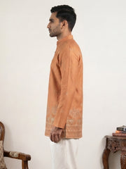 Premium Printed & Thread Work Kurta ( 65KO 5553Orange ) [FF] [D-3]
