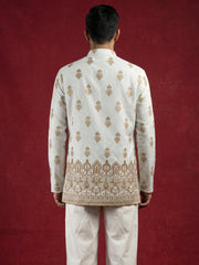 Premium Printed & Thread Work Kurtas ( 65KO 5569White ) [FF] [A-8]