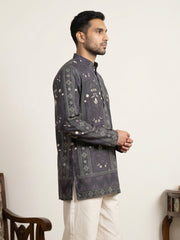Cotton Blend Ethnic Printed Kurtas ( 65KO 5573Purple ) [FF] [H-6(A-1-2-3-4)]