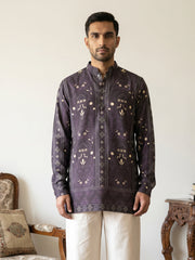 Cotton Blend Ethnic Printed Kurtas ( 65KO 5573Purple ) [FF] [H-6(A-1-2-3-4)]