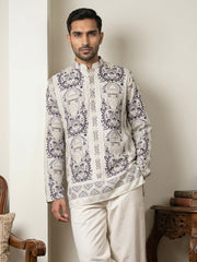 Cotton Blend Ethnic Printed Kurtas ( 65KO 5573White ) [FF] [H-6(A-1-2-3-4)]