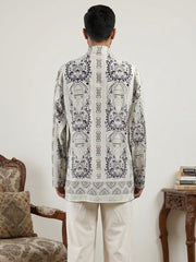 Cotton Blend Ethnic Printed Kurtas ( 65KO 5573White ) [FF] [H-6(A-1-2-3-4)]