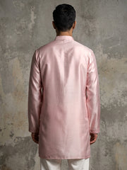 Men Designer Silk Blend Embroidered Kurta ( 65KO 5603Pink ) [FF] [G-4]