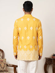 Cotton Blend Ethnic Printed Kurta ( 65KO 5614Yellow )