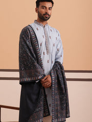 Paisley Print Kurta with Contrast Dupatta (65KO D 5374 Blue ) [FF] [1-3]