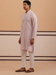 Viscose Rayon Traditional Embroidered Kurta Pyjama (65KP P 5330 Purple ) [FF] [1-1-9]