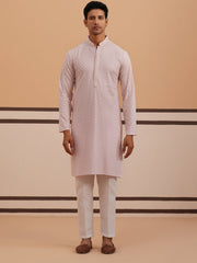 Viscose Rayon Traditional Embroidered Kurta Pyjama (65KP P 5330 Purple ) [FF] [1-1-9]