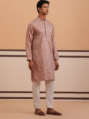 Heavy Floral Thread Work Kurta Set ( 65KP P 5359 P 5359Peach ) [FF] [B-1-2]