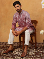 Printed Cotton Blend Kurta Pyjama Set (65KP 5405 Pink ) [FF] [P-8-7]