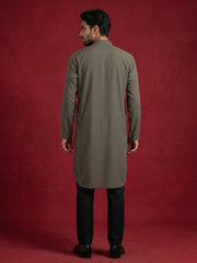 Men Japanese Imported Embroidered Kurta Set ( 65KP 5474Brown S ) [FF] [I-1] [FF] [M-5]