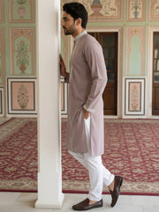 Men Japanese Fabric Embroidered Kurta Set ( 65KP 5475Magenta S ) [FF] [N-4]