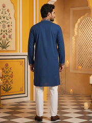 Royale Silk Blend Kurta Set ( 65KP 5506Peacock S ) [FF] [A-1-2-3-4]