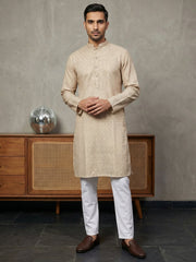 Foil Printed Cotton Blend Kurta Pyjama Set ( 65KP P 5523Peach ) [FF] [A-14]