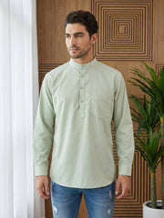 Pista Green Casual Solid Short Kurta ( 65SK 5397Pista ) [FF] [P-7]