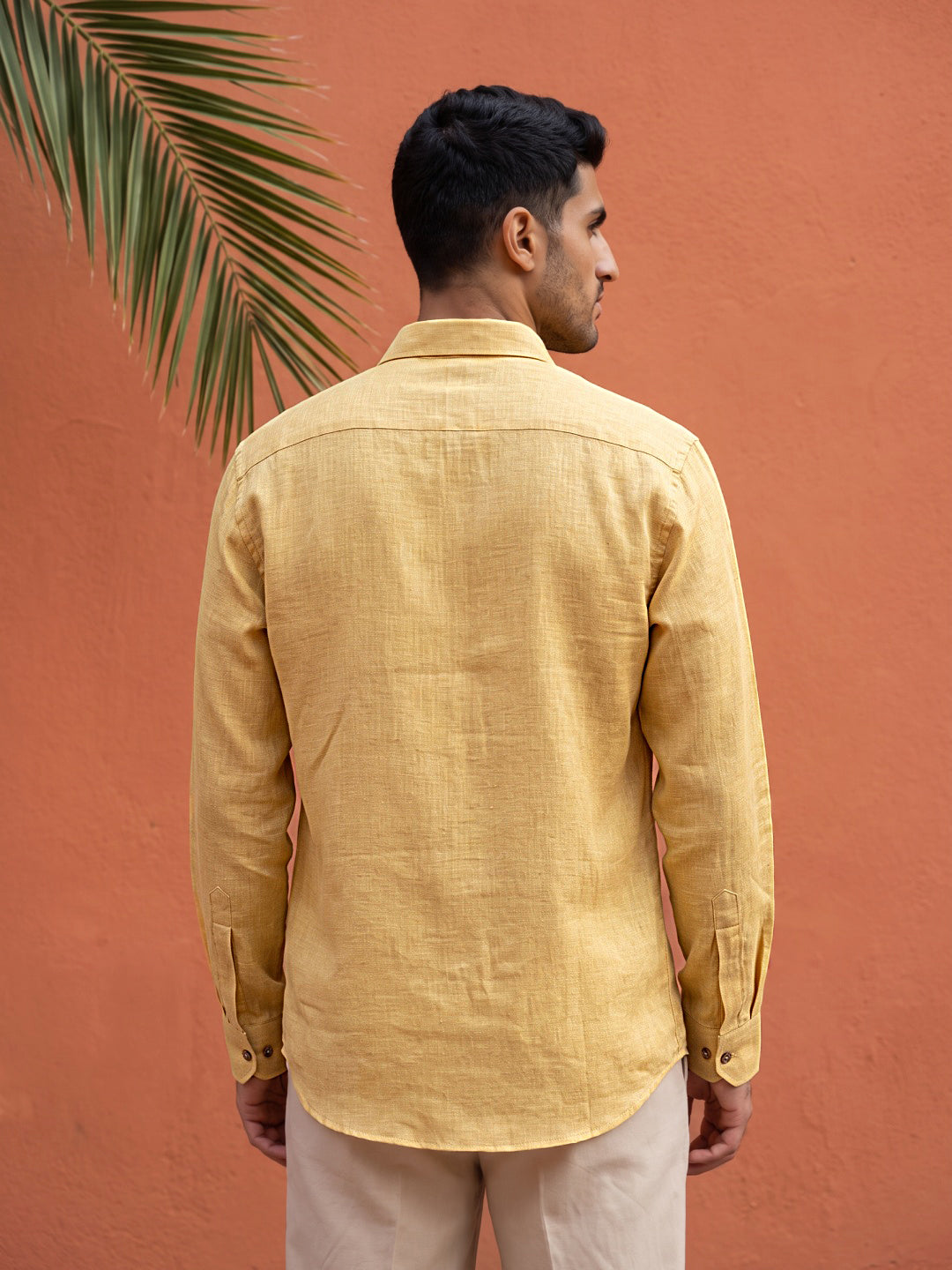 DesiQlo Men Solid Kurta Only - Yellow