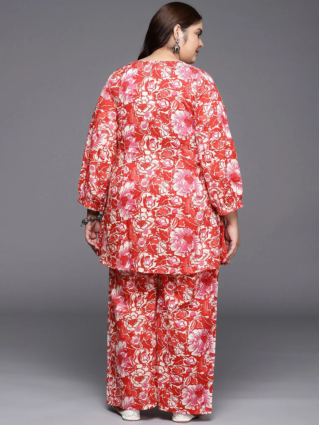 Blue Floral Co Ord Sets Women | Viscose Two Piece Set