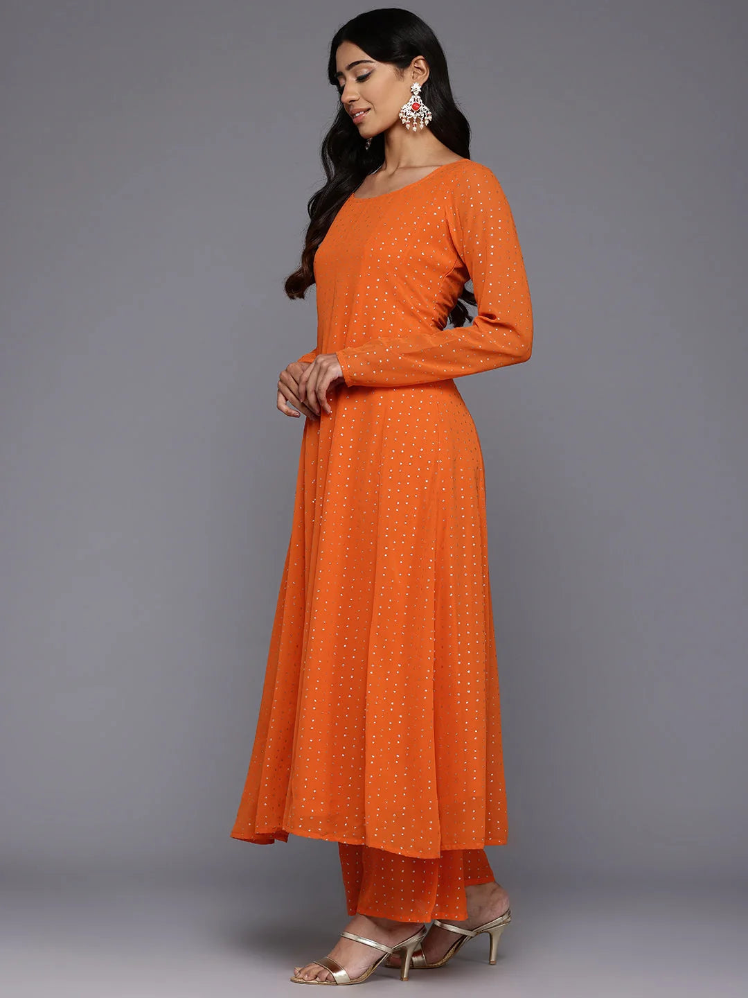 Printed Panelled Kurta with Palazzos & Dupatta - Palazzo Pants...