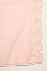 Peach Silk Blend Embroidered Kurta Trouser With Dupatta HOPPKSKD2595