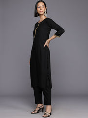Ethnic Motifs Yoke Design Kurta With Trousers & Dupatta-AHKUDUPN-COMBO-970