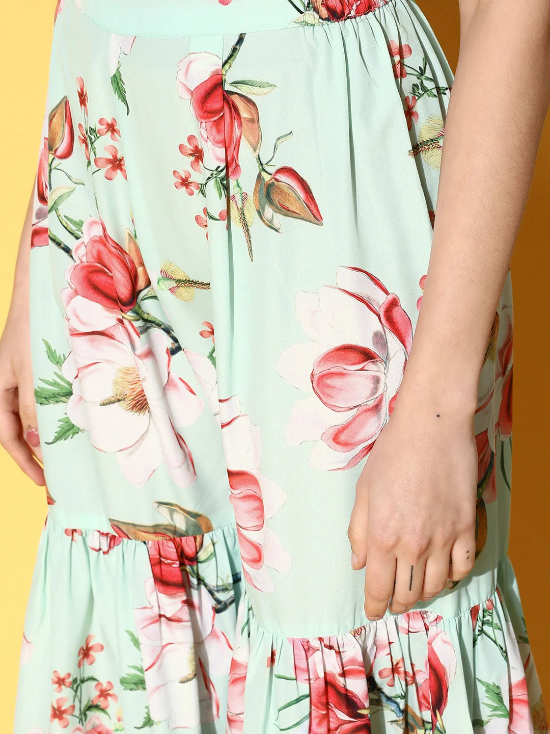 Sea Green Sharara Set for Women | Floral Printed Sharara Suits