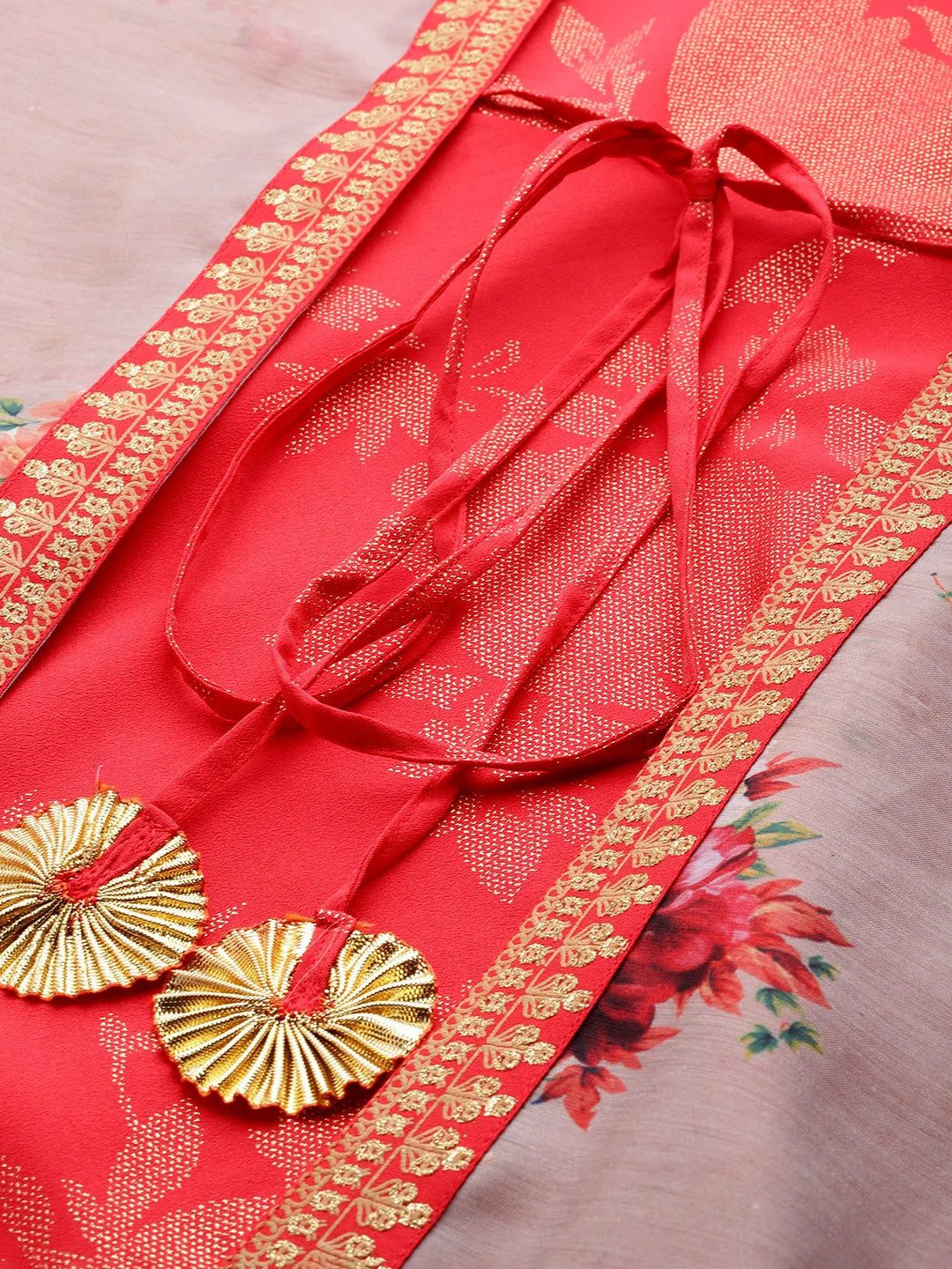 Red Floral Plus Size Dress | Indian Dresses
