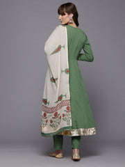Ahalyaa Printed Angrakha Gotta Patti Kurta with Trousers & With Dupatta