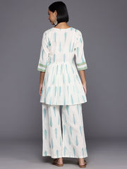 Printed Pure Cotton Tunic With Palazzos-AHTUPZ-COMBO-719