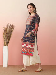 Women Ethnic Motifs Printed Regular Gotta Patti Kurta with Palazzos & With Dupatta-AHKUPZDU-COMBO-951