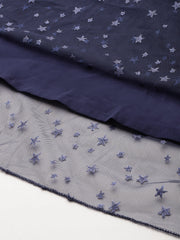 Women Star Embellished Maxi Dress-AHDRNTGL-3