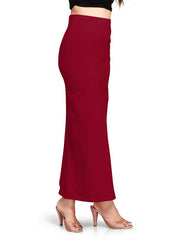 Women's Maroon Lycra High Rise Saree Shapewear-7-PL-MAROON