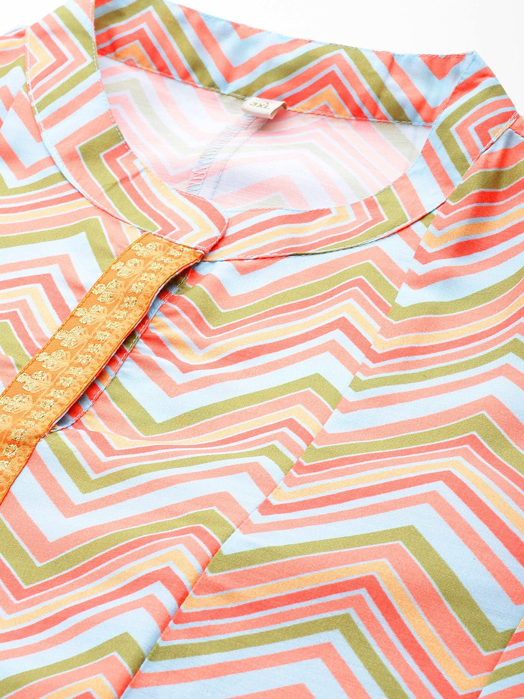 Chevron Print Midi Dress | Plus Size Indian Dresses Online