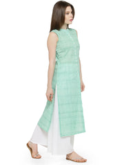 Women Green Solid Straight Kurta ( JOK 1032 Green )-JOK-1032