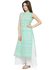 Women Green Solid Straight Kurta ( JOK 1032 Green )-JOK-1032