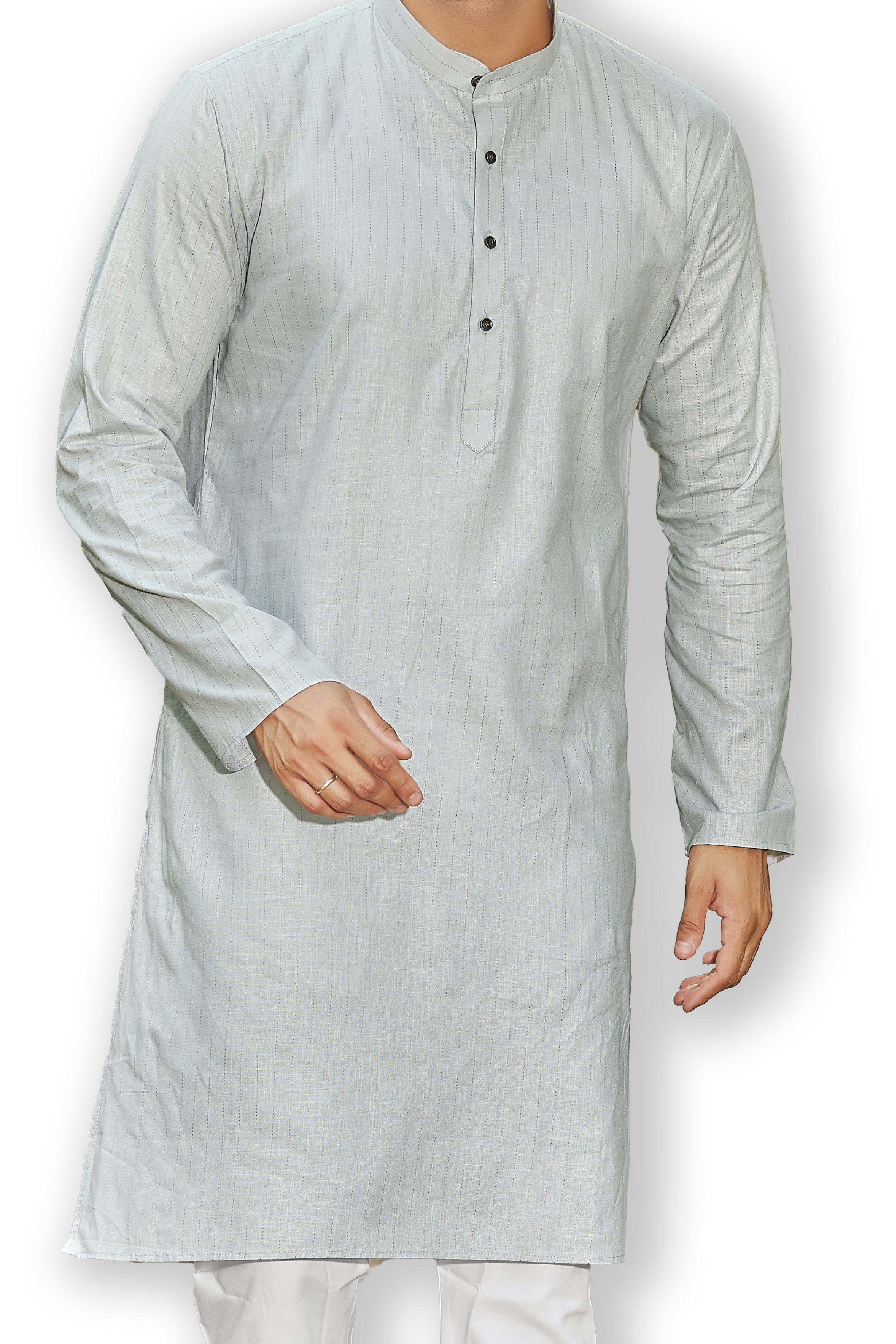 Cotton Kurta for Men - Multicolor | KPUCCLGY38 | DesiQlo