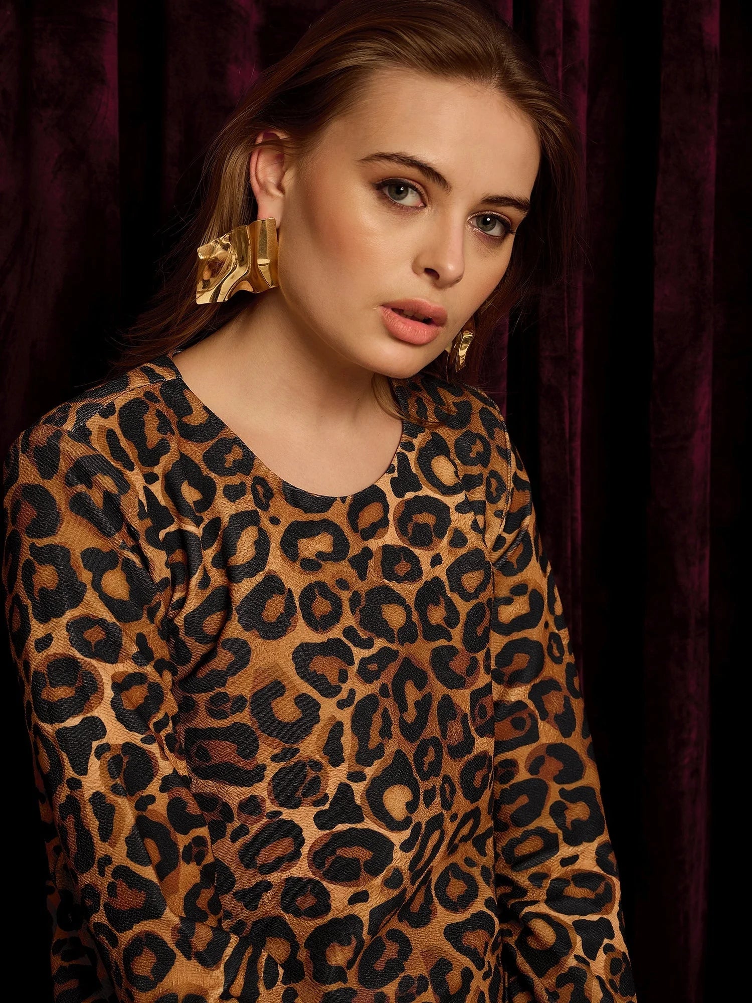 Leopard Print Mini Dress - Women's Western Clothing Collection
