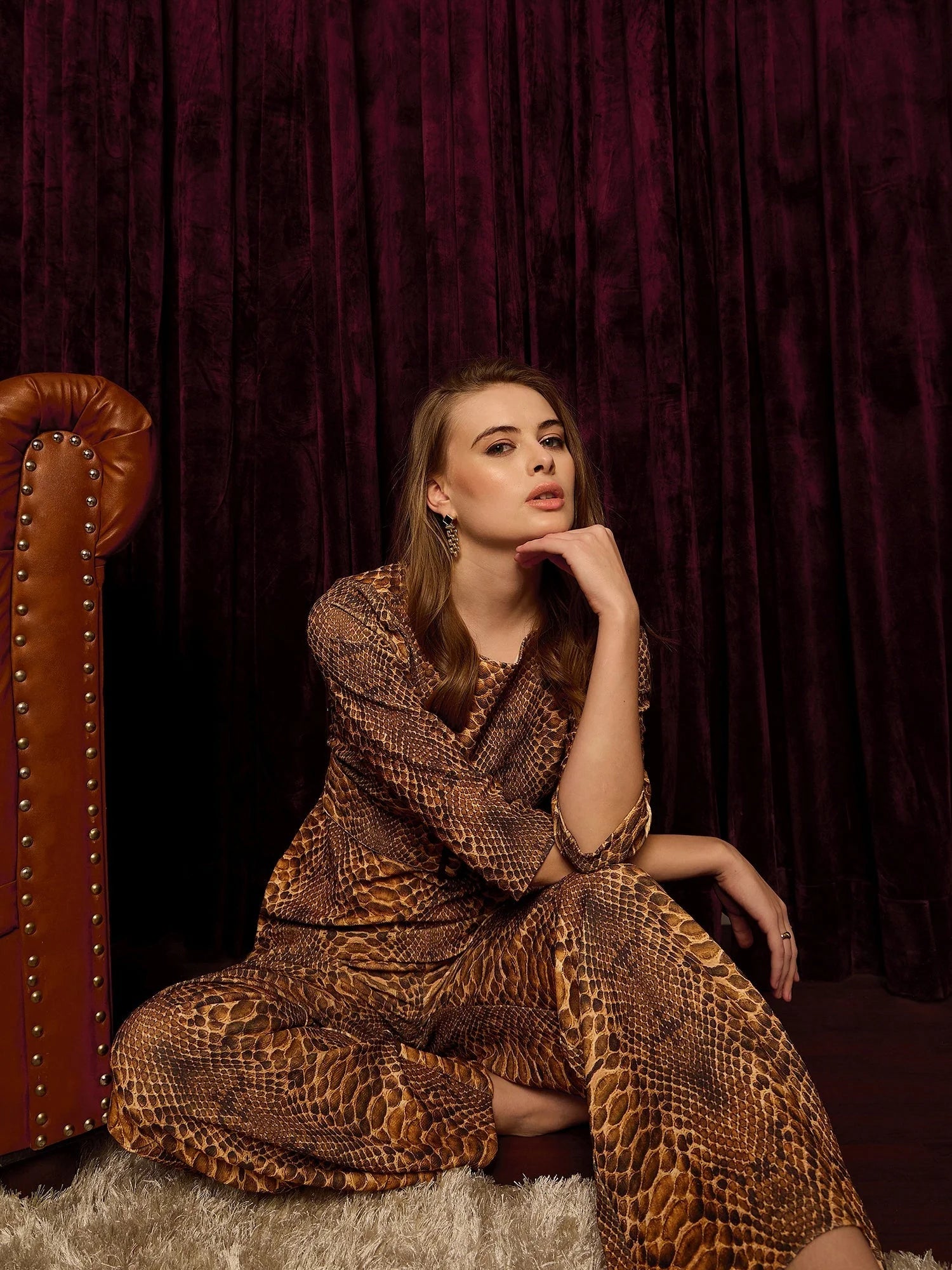 Snake Print Coord Set | Stylish Women's Western Outfits Online