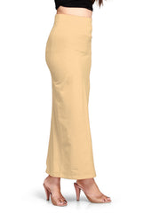 Women's Beige Lycra High Rise Saree Shapewear-8-PL-BEIGE