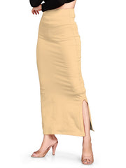 Women's Beige Lycra High Rise Saree Shapewear-8-PL-BEIGE