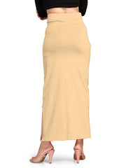 Women's Beige Lycra High Rise Saree Shapewear-8-PL-BEIGE