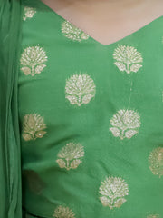 Lehenga Choli Set for Girls - Green | BR24LC77GRA