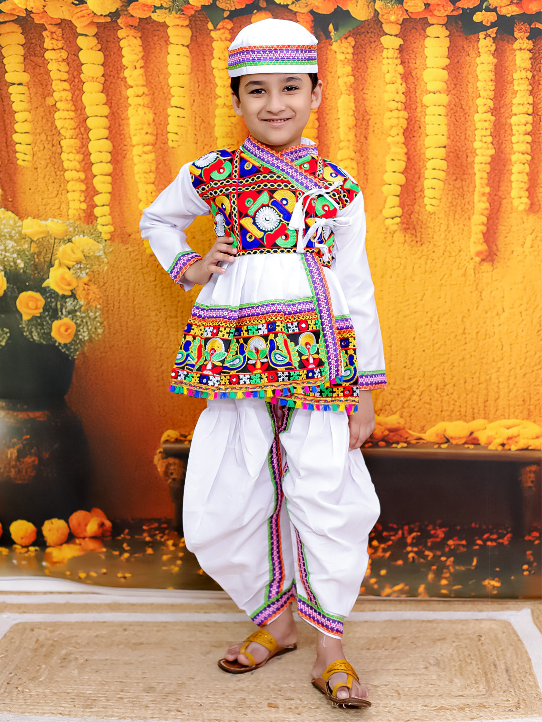 Dhoti Kurta Set for Boys - White | BN24KD53WHA