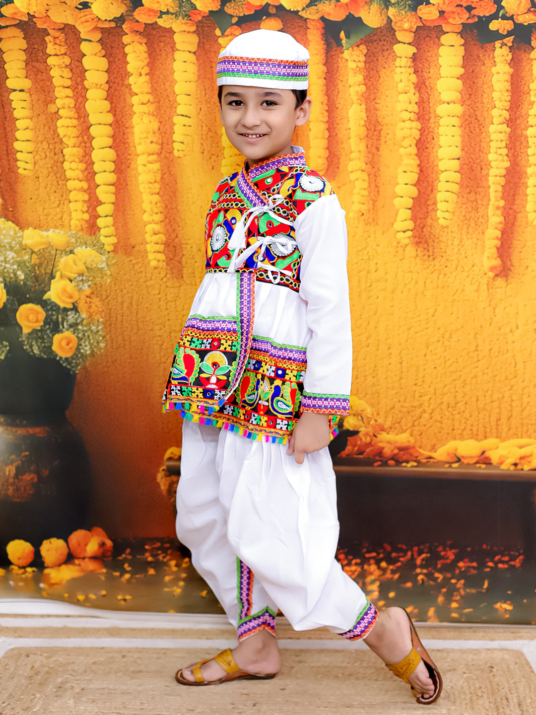 Dhoti Kurta Set for Boys - White | BN24KD53WHA | DesiQlo