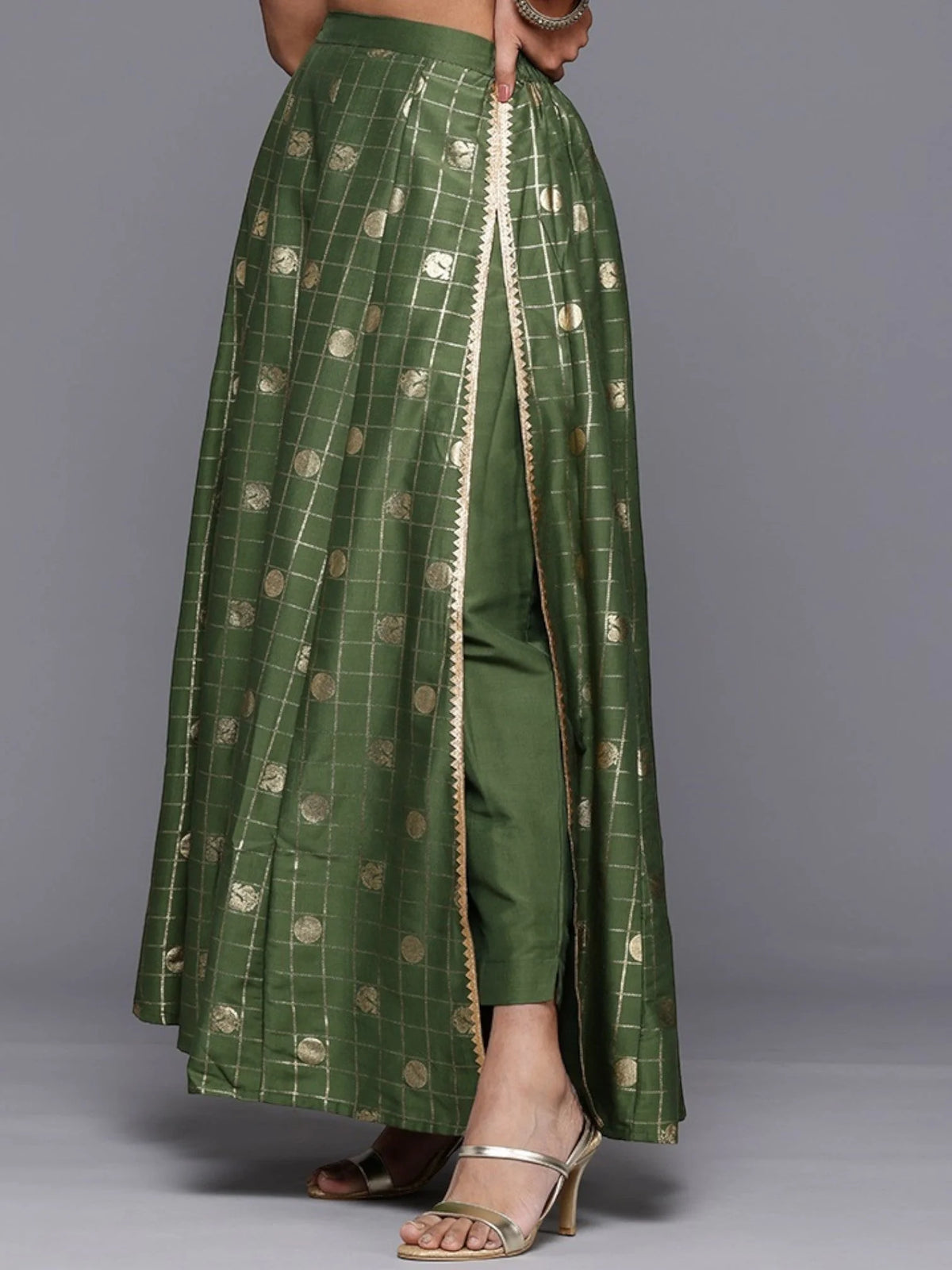 Women Printed Flared Maxi Skirt-AHSKCNFP-15038