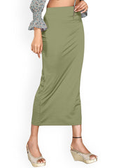 Women's Olive Green Lycra High Rise Saree Shapewear-9-PL-OLIVE GREEN