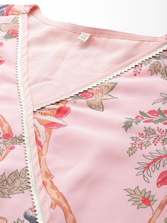 Plus Size Floral Wrap Maxi Dress | Shop Indian Dresses