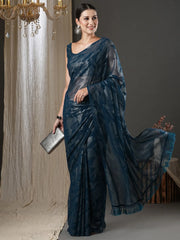 Women's Banarasi Mauve Printed Designer Saree With Blouse Piece-GRUHAM208