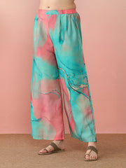 Abstract Printed Pakistani Kurta With Palazzo-AHKUPZ-COMBO-975
