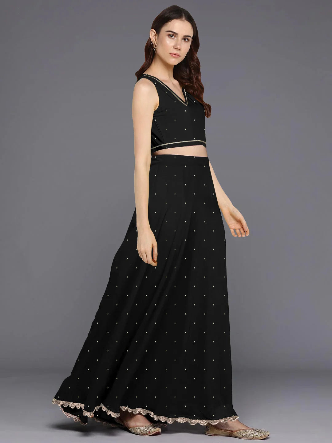 Printed Foil Print Lehenga - Party Wear Lehenga for Women