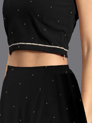 Printed Foil Print Ready to Wear Lehenga & Blouse With Dupatta-AHBLDULH-COMBO-1019